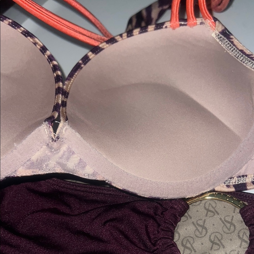 Geometric Pattern Bikini With Studs - image 5